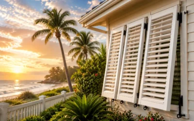 Exterior Plantation Shutters: Curb Appeal Meets Storm Protection
